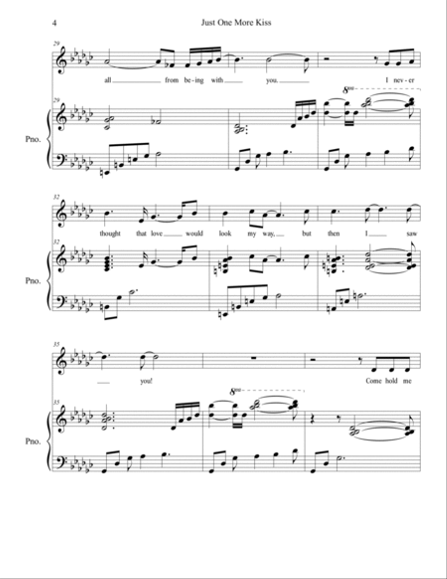 Just One More Kiss Voice scores gallery preview page 4
