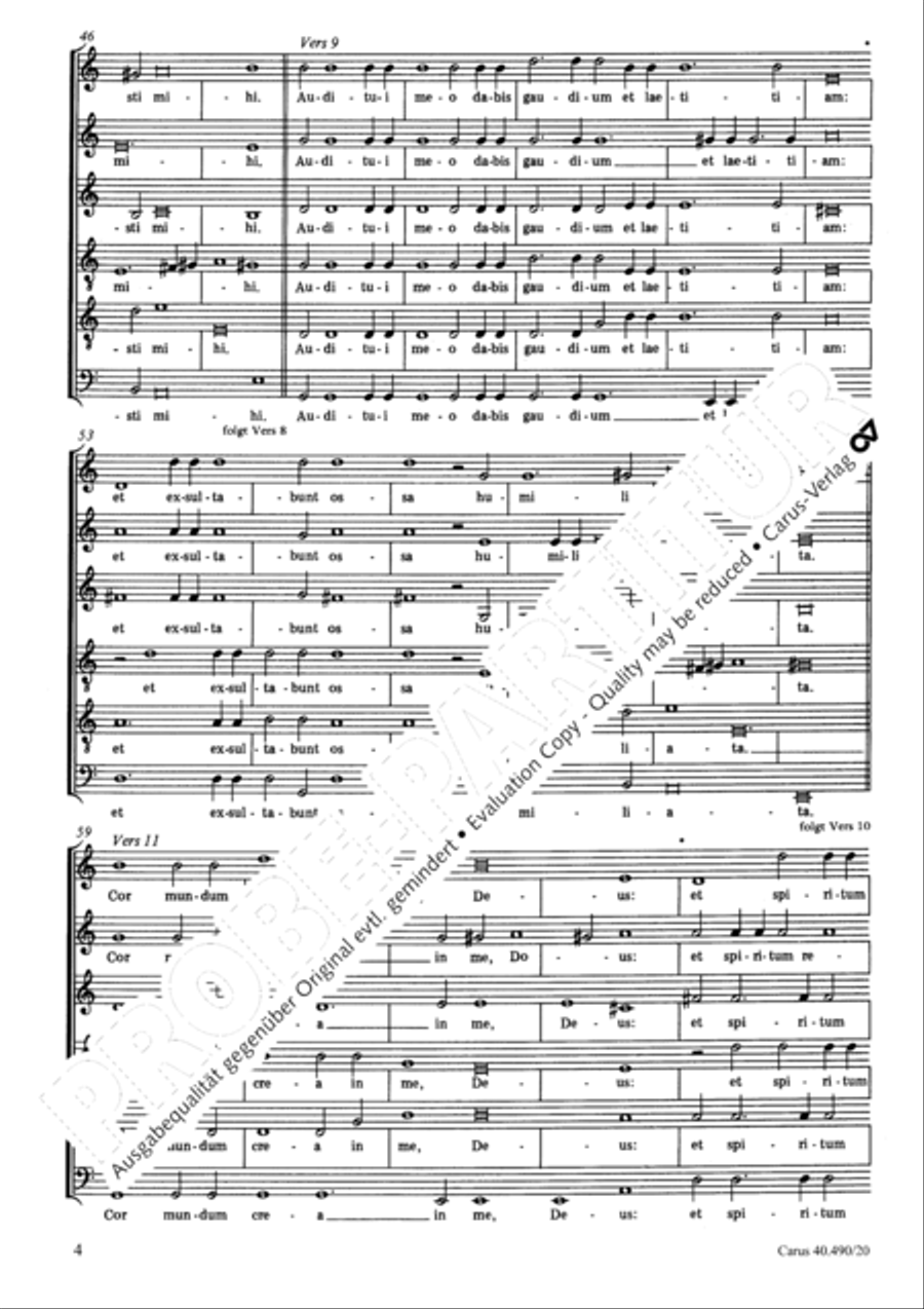 Miserere Choir scores gallery preview page 5