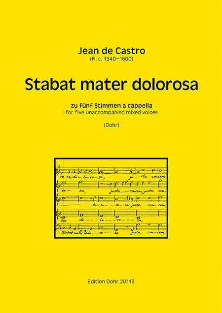 Stabat mater dolorosa für fünf Stimmen a cappella (aus "Cantiones Sacrae 1588")