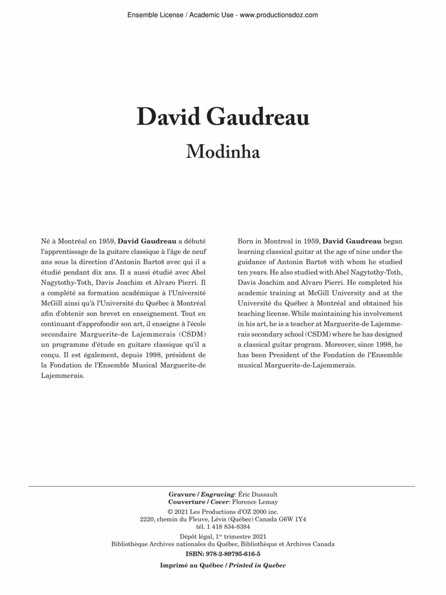 Modinha Classical Guitar scores gallery preview page 1