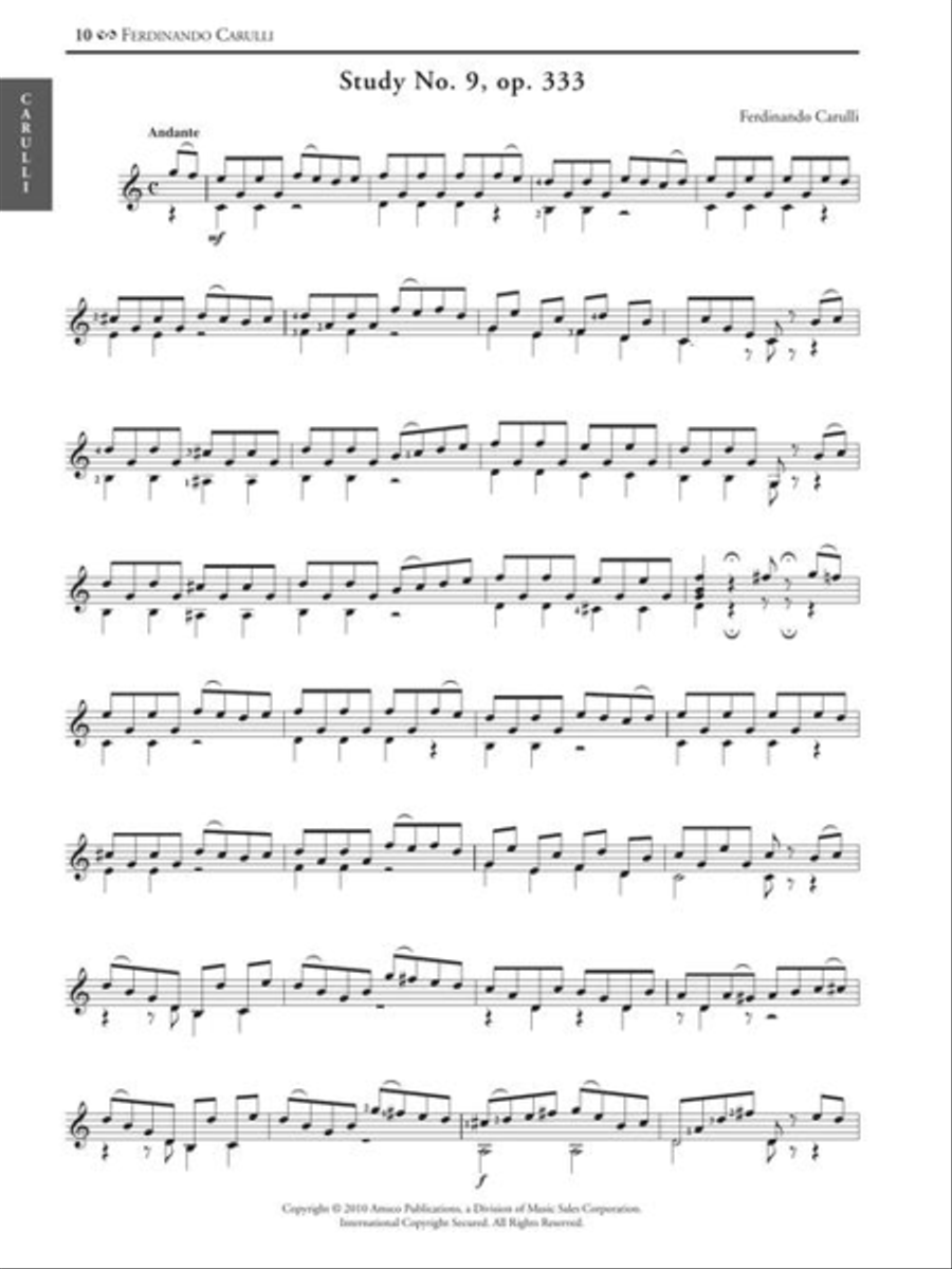 Required Studies for Classical Guitar Acoustic Guitar scores gallery preview page 10