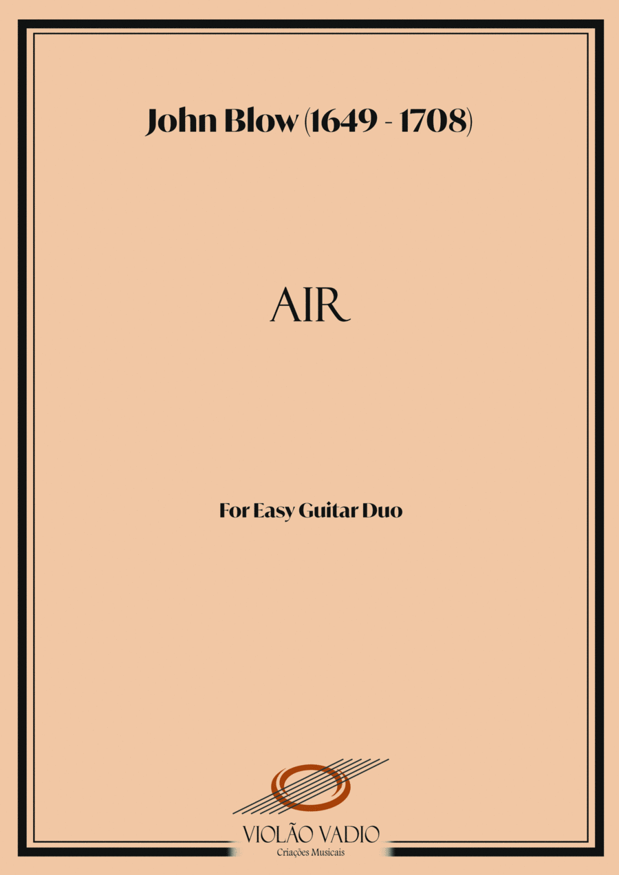 Air (Easy classical guitar duo) Acoustic Guitar scores gallery preview page 1