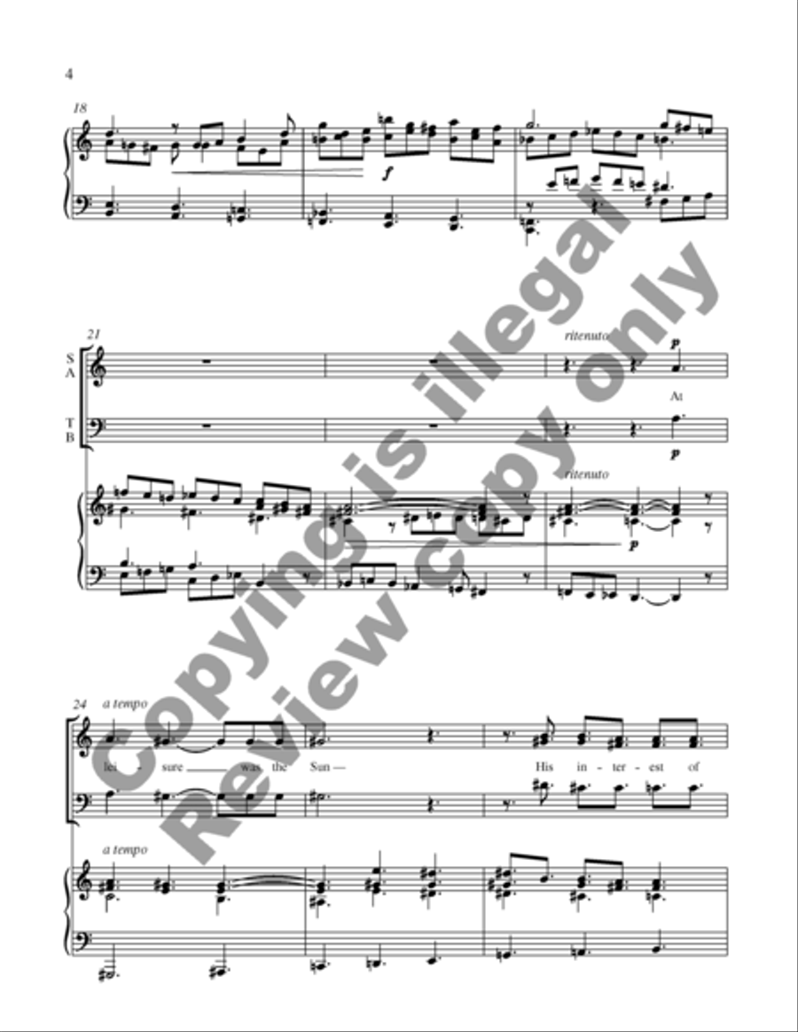 The Mountains Stood in Haze 4-Part scores gallery preview page 10