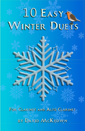 Book cover for 10 Easy Winter Duets for Clarinet and Alto Clarinet