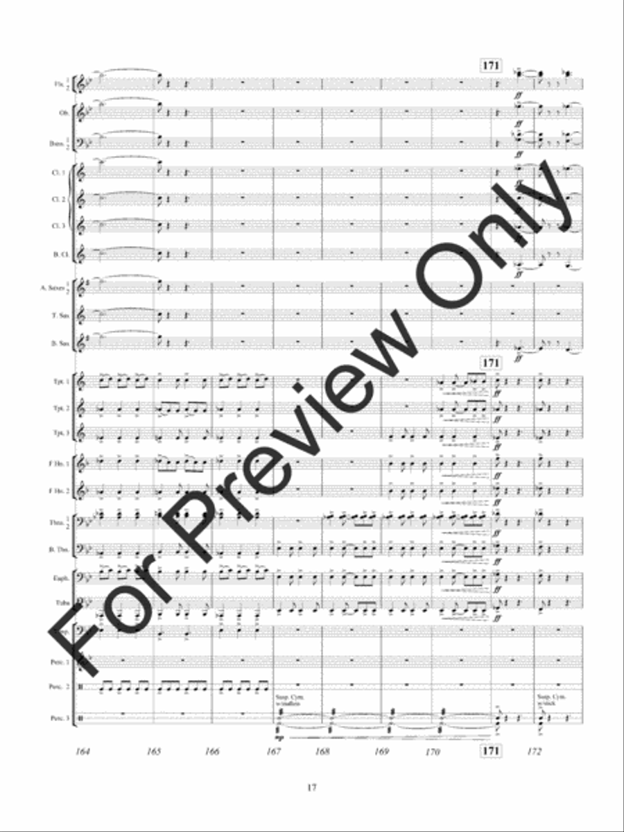 American Hymn Tune Sketches (Score) Concert Band scores gallery preview page 20