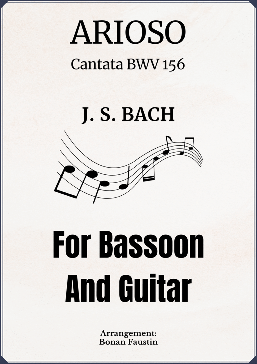 ARIOSO (CANTATA BWV 156) FOR BASSOON AND GUITAR image number null