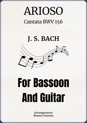 ARIOSO (CANTATA BWV 156) FOR BASSOON AND GUITAR