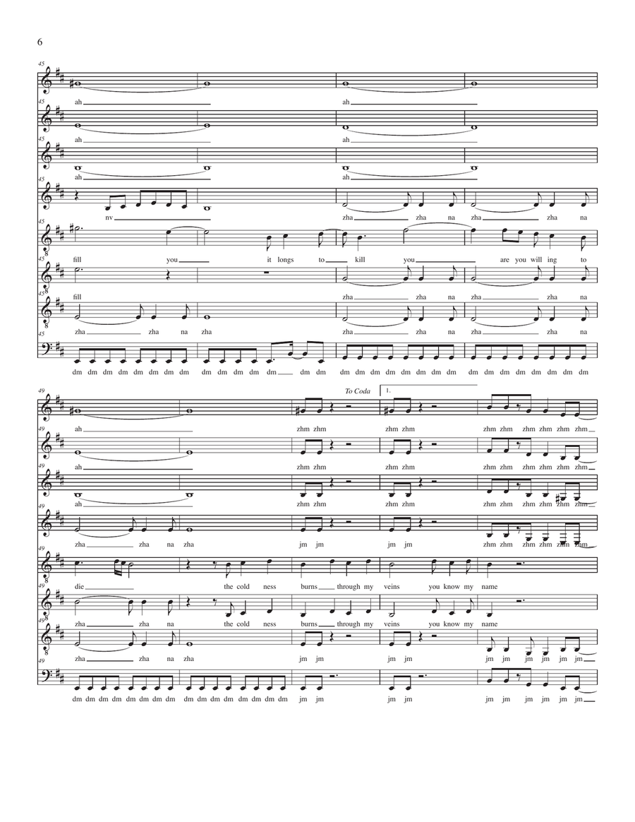 You Know My Name from CASINO ROYALE 4-Part scores gallery preview page 6