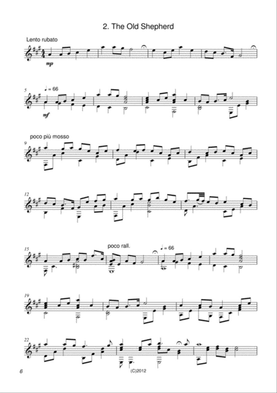 Three English Country Scenes Electric Guitar scores gallery preview page 6