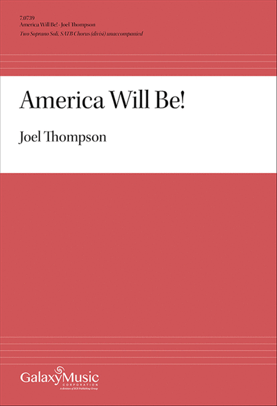America Will Be! Divisi scores gallery preview page 1