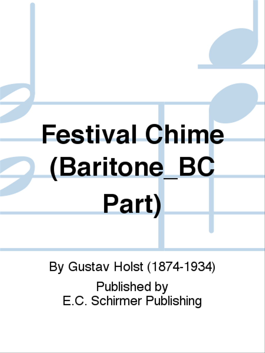 A Festival Chime (Baritone BC Part) Choir scores gallery preview page 1