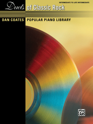 Book cover for Dan Coates Popular Piano Library -- Duets of Classic Rock