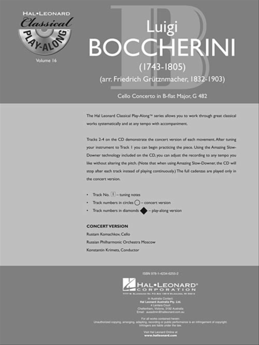 Boccherini: Cello Concerto in B-flat Major, G482 Cello Solo scores gallery preview page 3