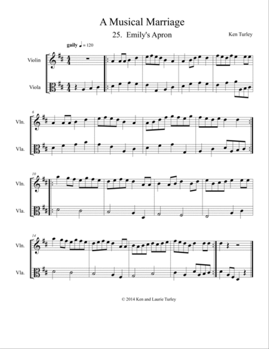 String Duo No 25 from A Musical Marriage 
