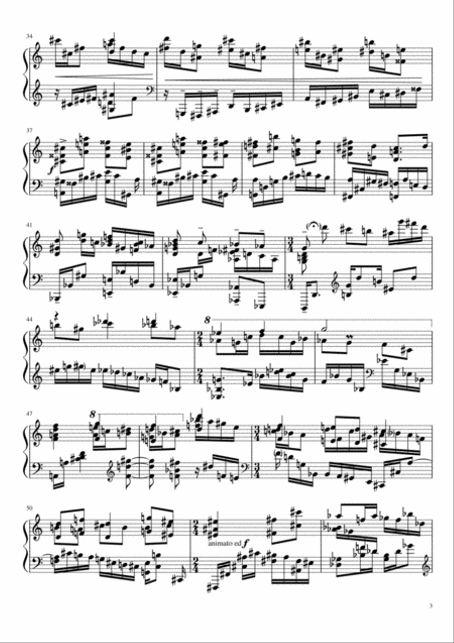 Fantasie №3 Fantasie №3 Piano Solo scores gallery preview page 3
