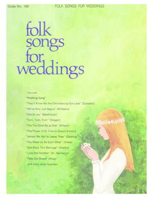 Book cover for Folk Songs for Weddings-Digital Download