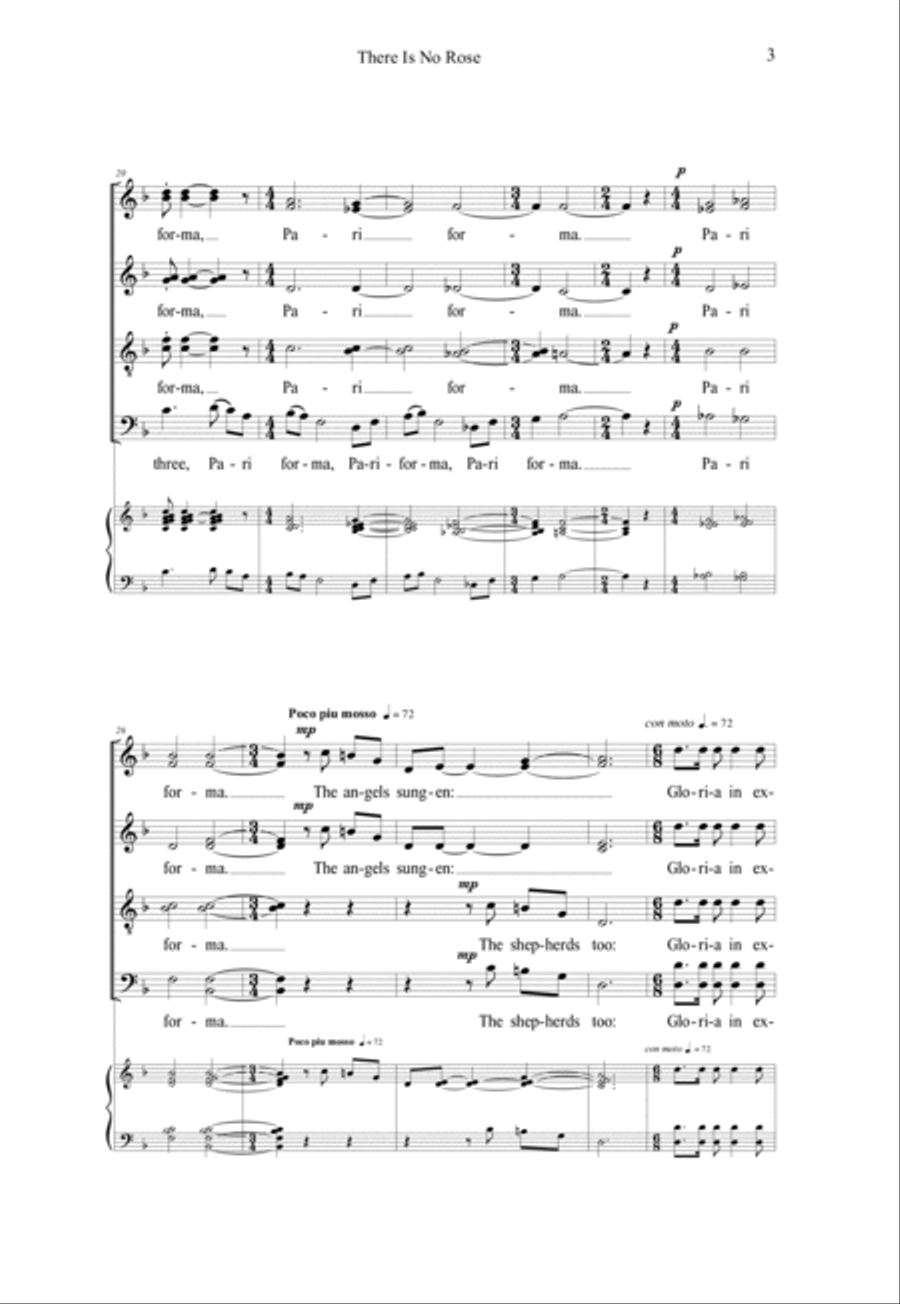 There Is No Rose Divisi scores gallery preview page 3