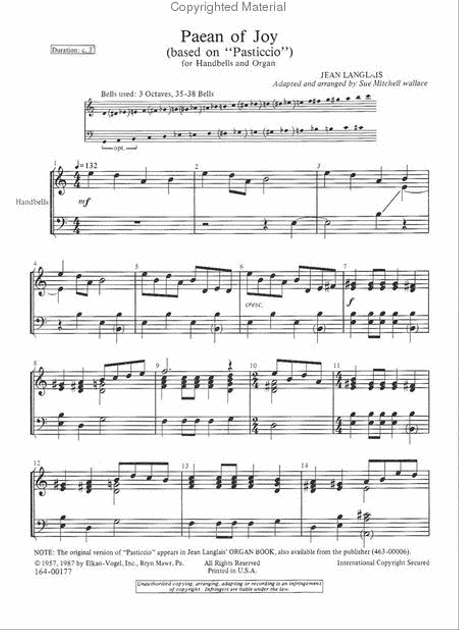 Paean of Joy Chamber Music scores gallery preview page 2
