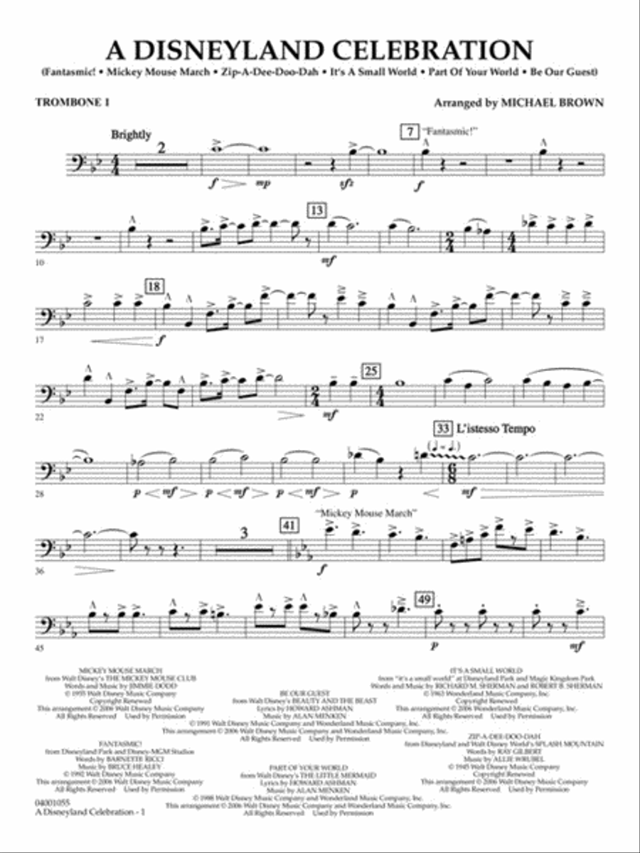 A Disneyland Celebration Concert Band scores gallery preview page 8