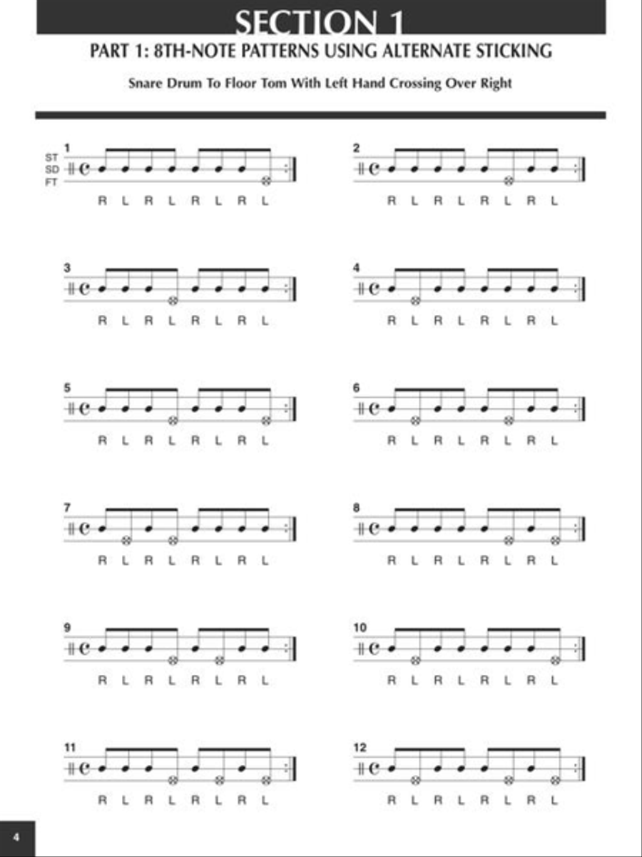 Cross-Sticking Studies Cross-Sticking Studies Drums scores gallery preview page 5