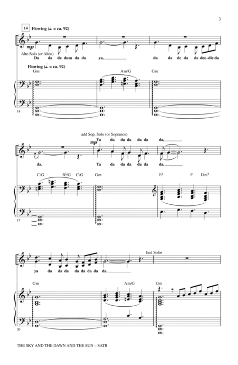The Sky And The Dawn And The Sun 4-Part scores gallery preview page 2