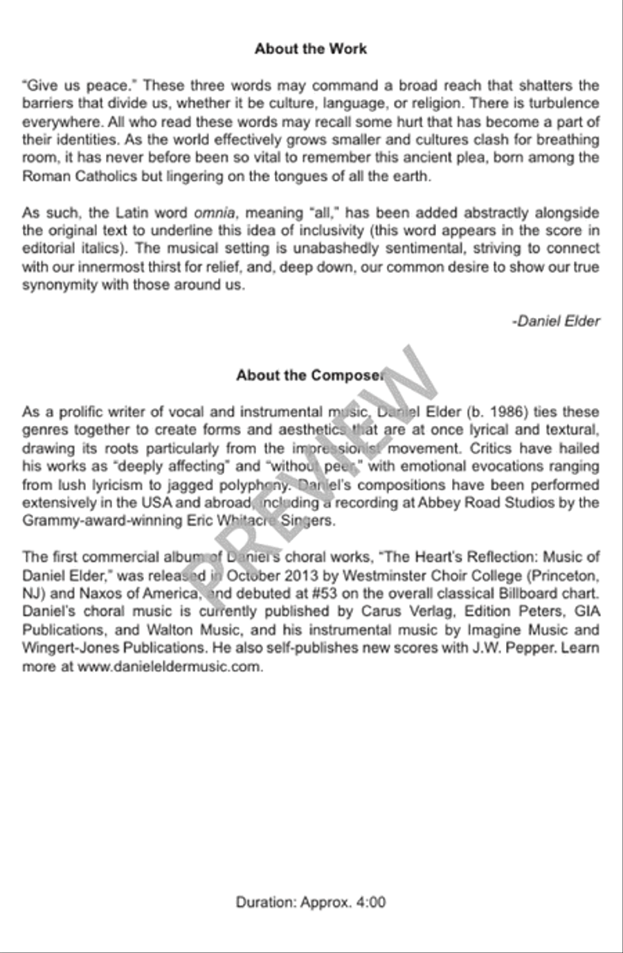 Dona Nobis Pacem - SATB divisi Divisi scores gallery preview page 3