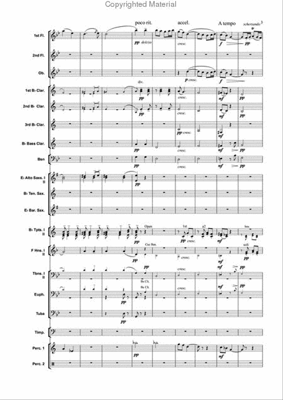 Chanson de Matin Concert Band scores gallery preview page 4