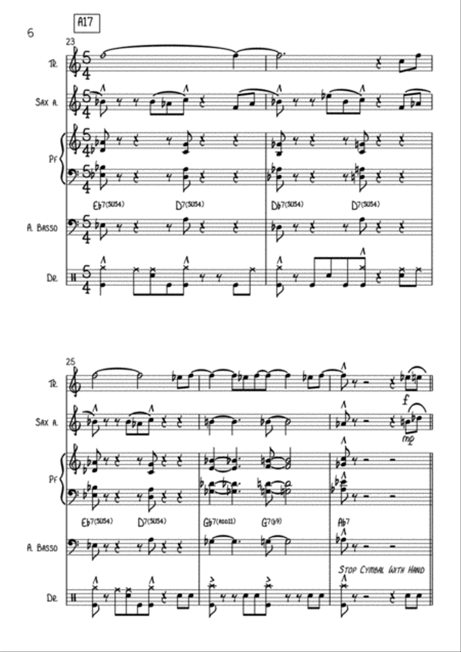 Maiden Voyage Jazz Ensemble scores gallery preview page 6