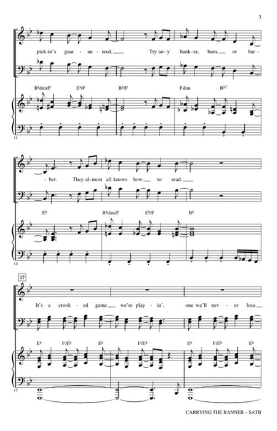 Carrying The Banner 4-Part scores gallery preview page 4