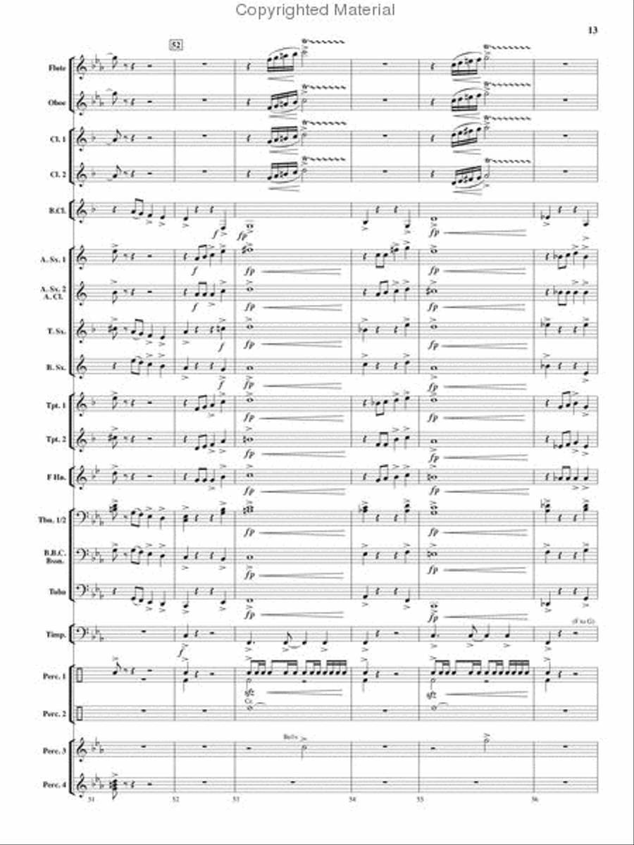 Tempest Rising Concert Band scores gallery preview page 12