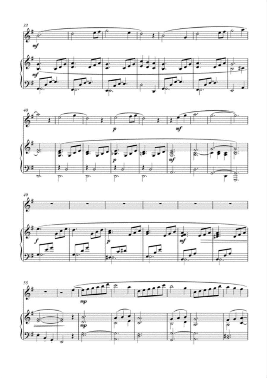 Heidi, for flute and piano by Simon Peberdy Flute Solo scores gallery preview page 4