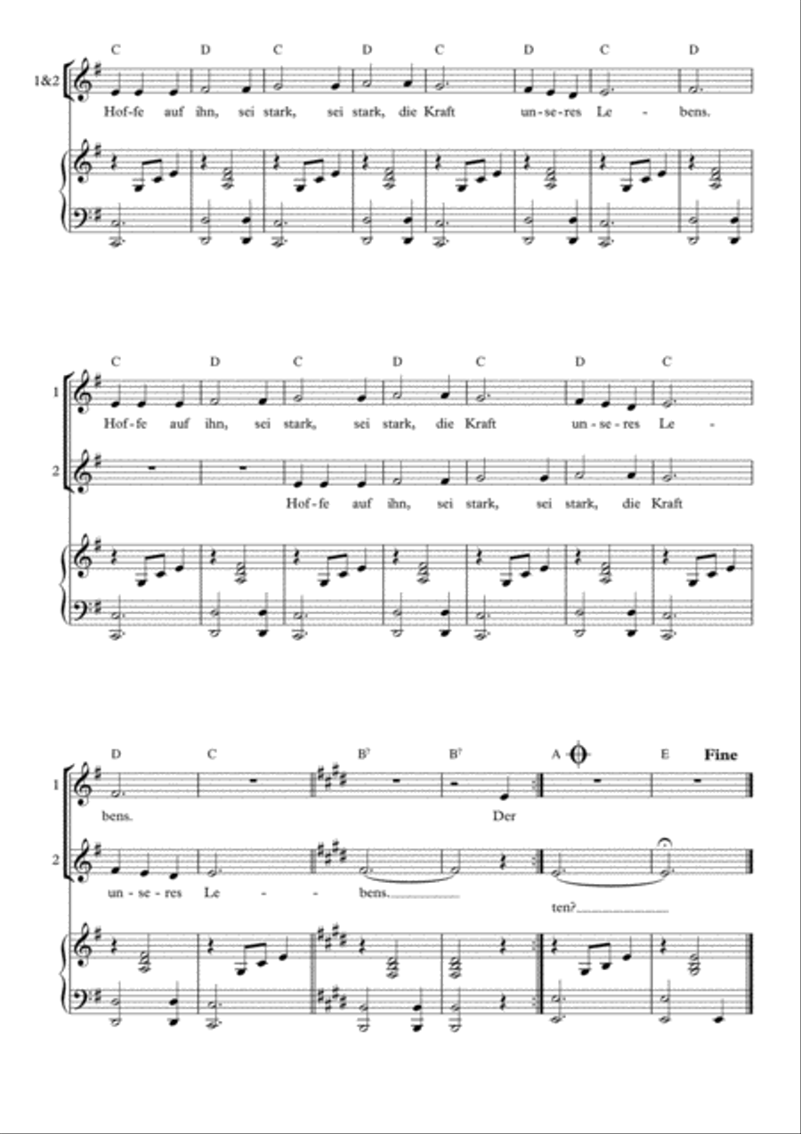 Kleine Messe für Kinderchor (rhythmical mass for children's choir) SA scores gallery preview page 3