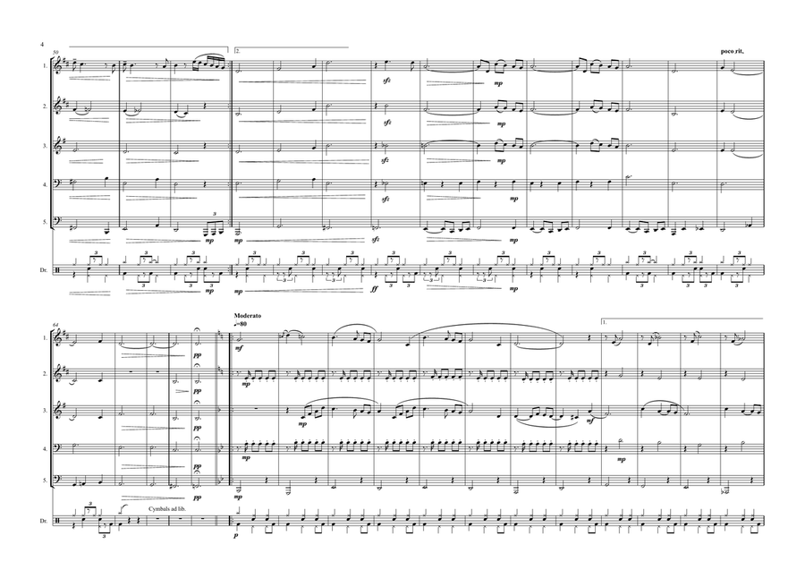 Moon River Brass Ensemble scores gallery preview page 4