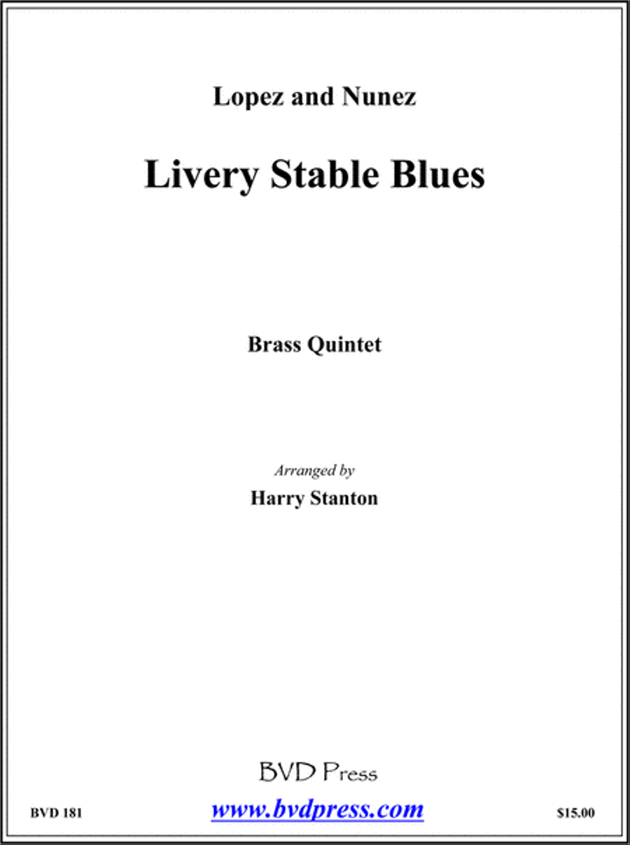 Livery Stable Blues Brass Quintet scores gallery preview page 1