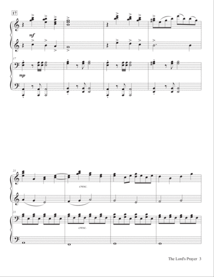 The Lord's Prayer Piano scores gallery preview page 4