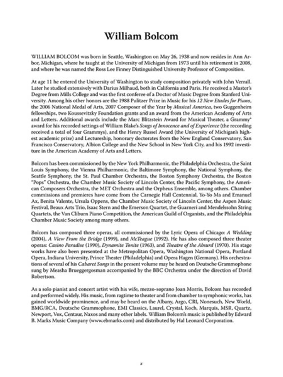 Cabaret Songs Complete Voice scores gallery preview page 6