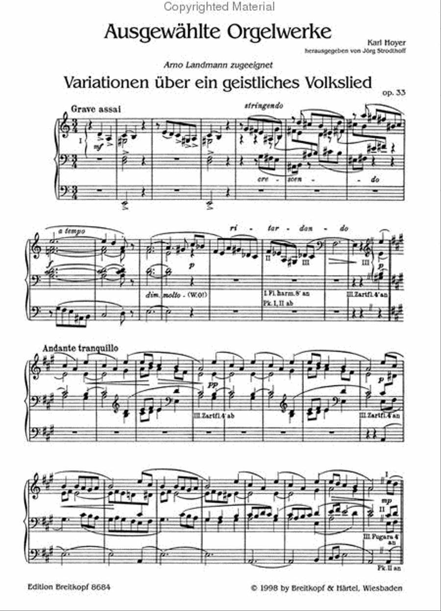 Selected Organ Works Organ scores gallery preview page 2