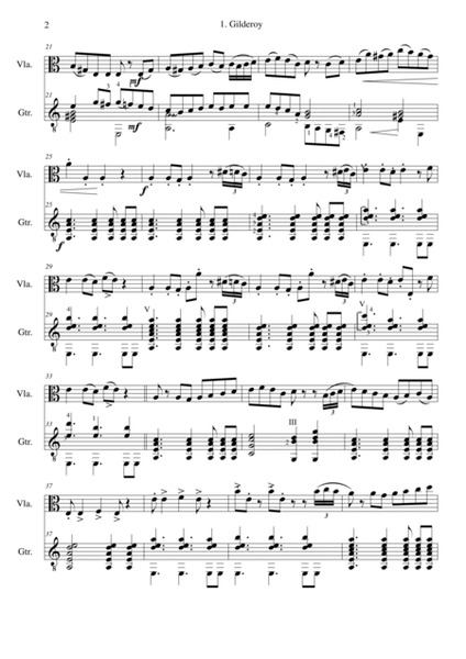 Folk Song Snapshots for Viola and Guitar image number null