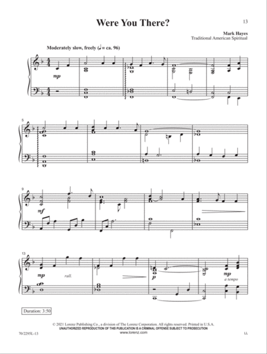 Mark Hayes: Spirituals for the Intermediate Pianist Piano Solo scores gallery preview page 6