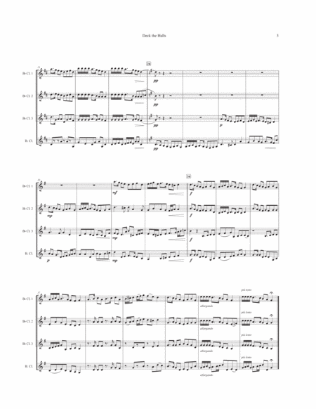 JOYFUL CHRISTMAS: Twelve Carol Settings for Clarinet Quartet image number null