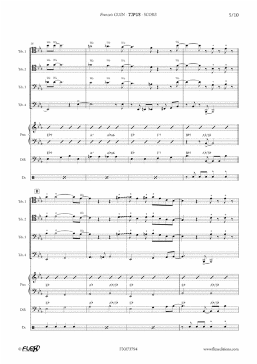 Tipus Tipus Trombone Quartet scores gallery preview page 6