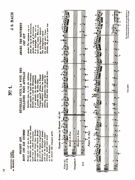 Three Chorals Transcriptions, Three Partit