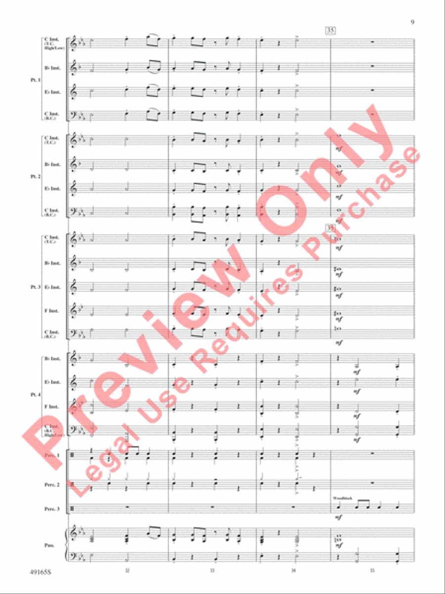 I Got Rhythm I Got Rhythm Concert Band scores gallery preview page 10