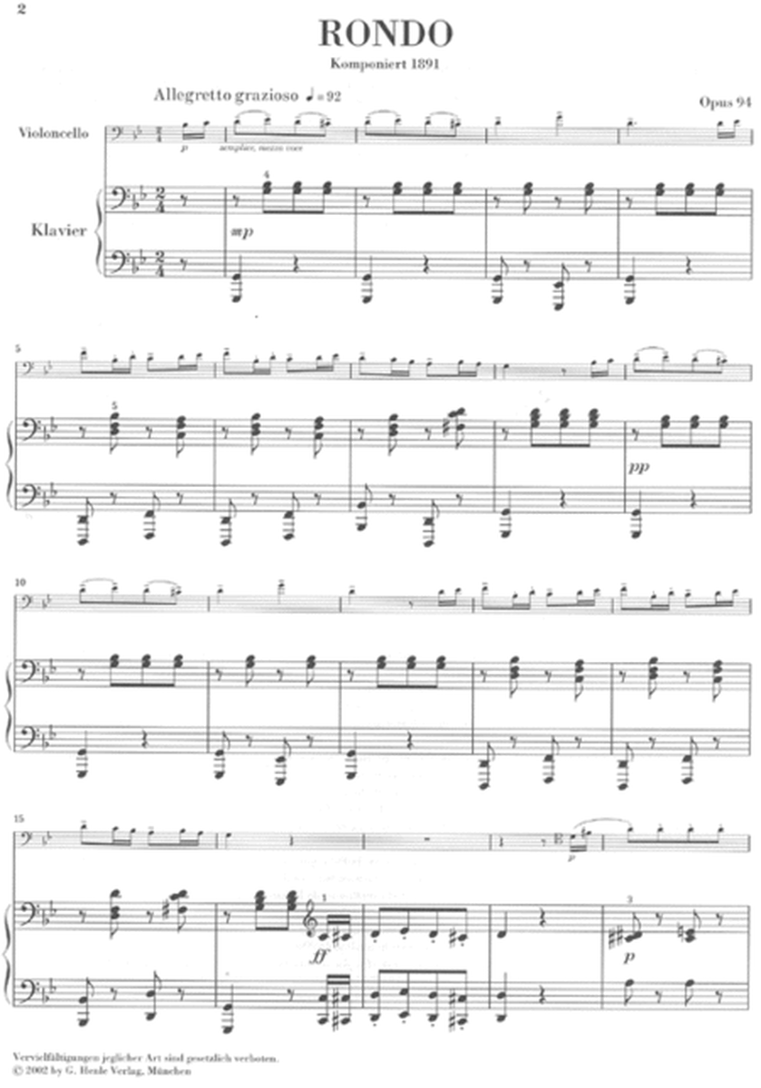 Rondo for Violoncello and Piano G minor Op. 94