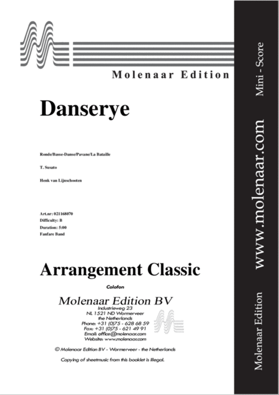 Danserye Danserye Fanfare Band scores gallery preview page 2