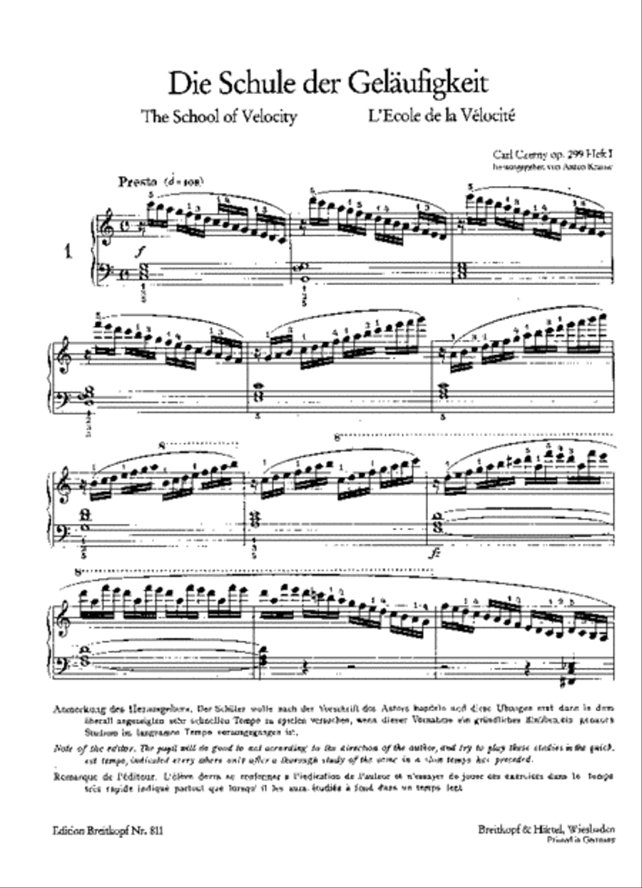 School of Velocity Op. 299 Piano Solo scores gallery preview page 2