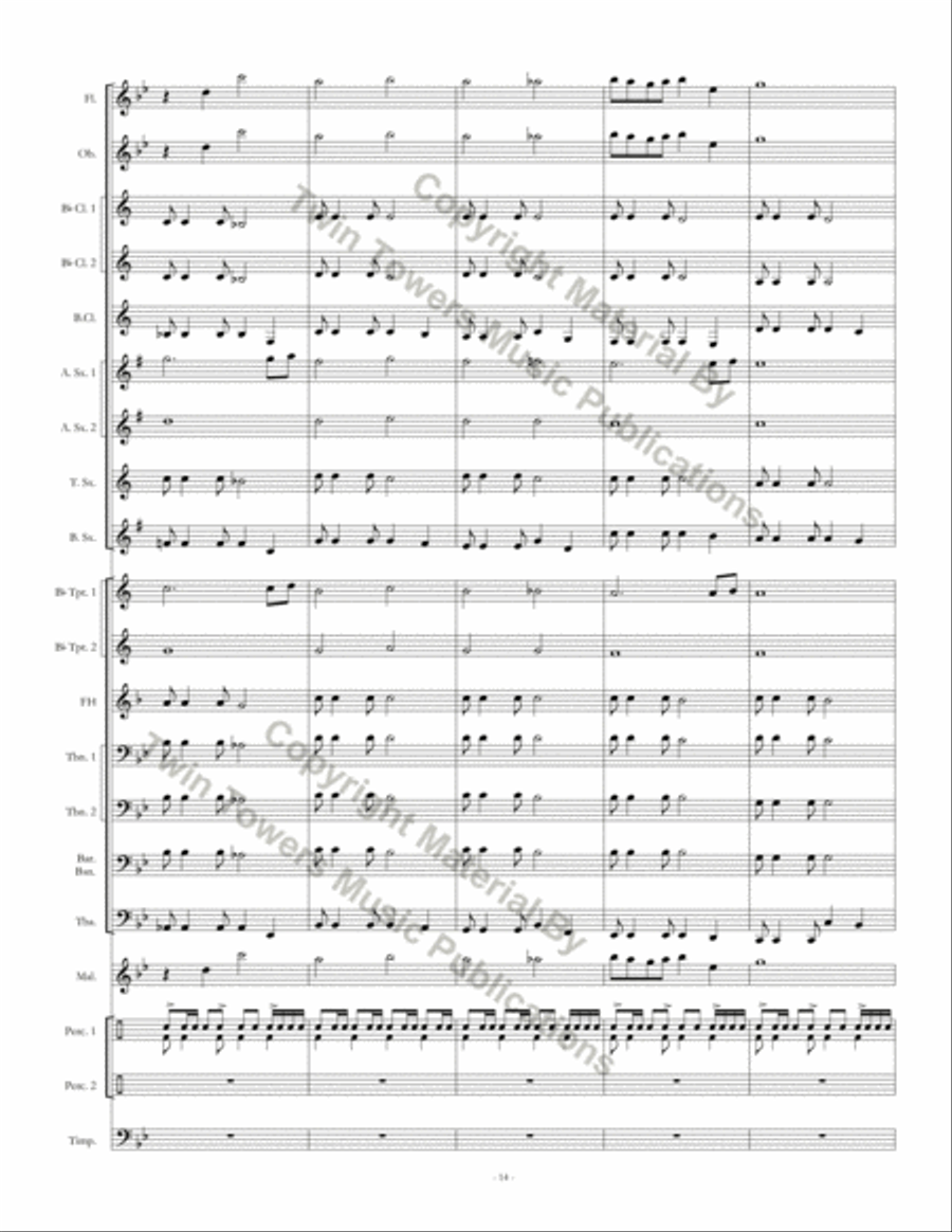 Soaring Eagles Soaring Eagles Concert Band scores gallery preview page 15