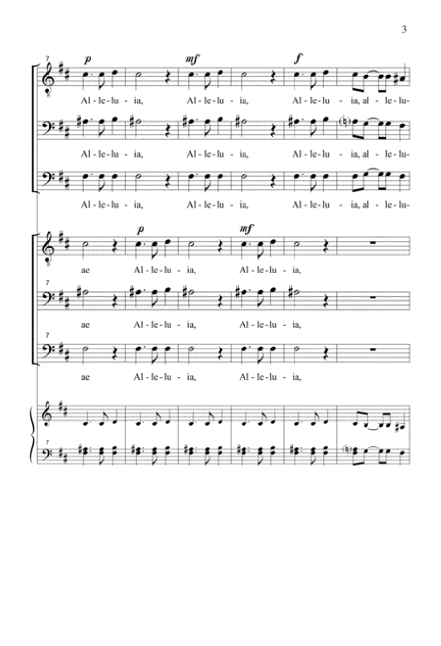 O Filii Et Filiae TTBB scores gallery preview page 2