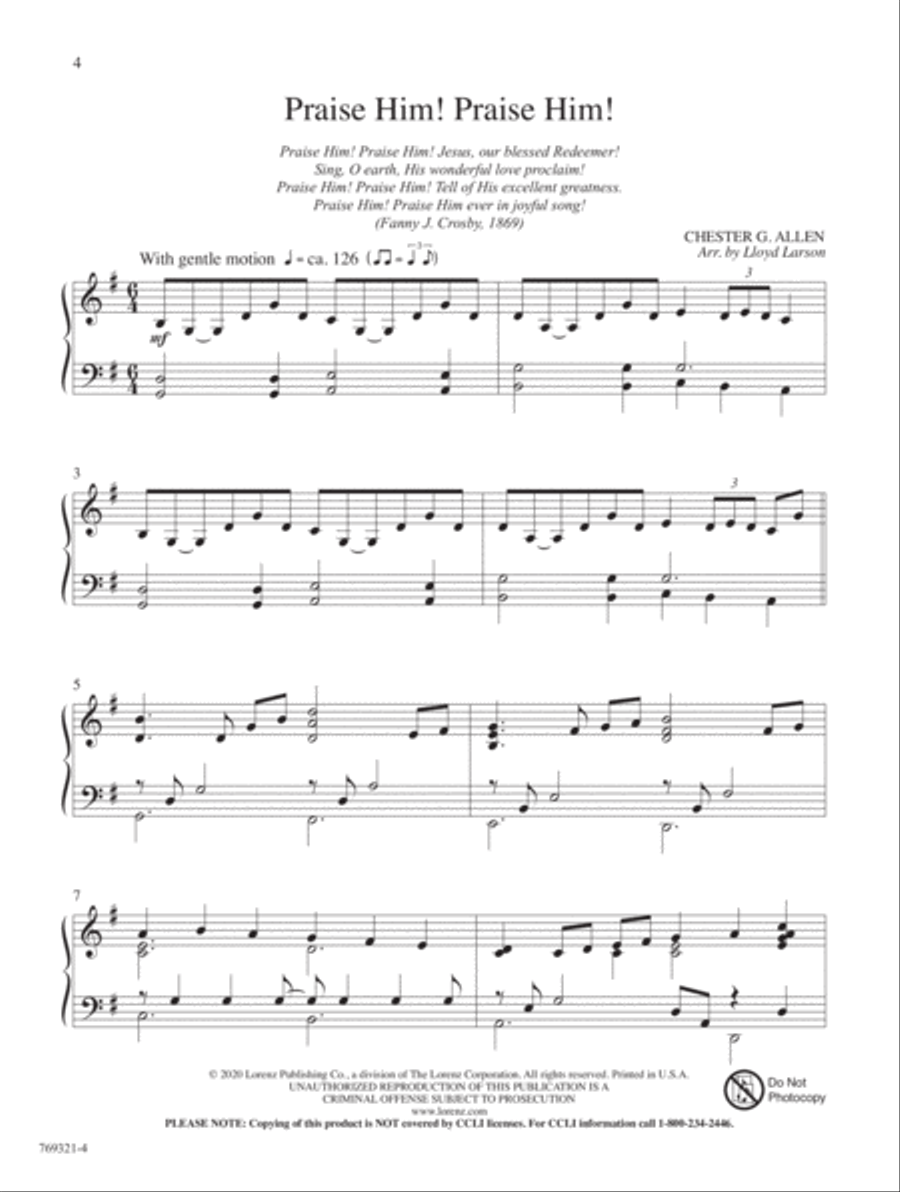 Ever in Joyful Song! Piano Solo scores gallery preview page 3