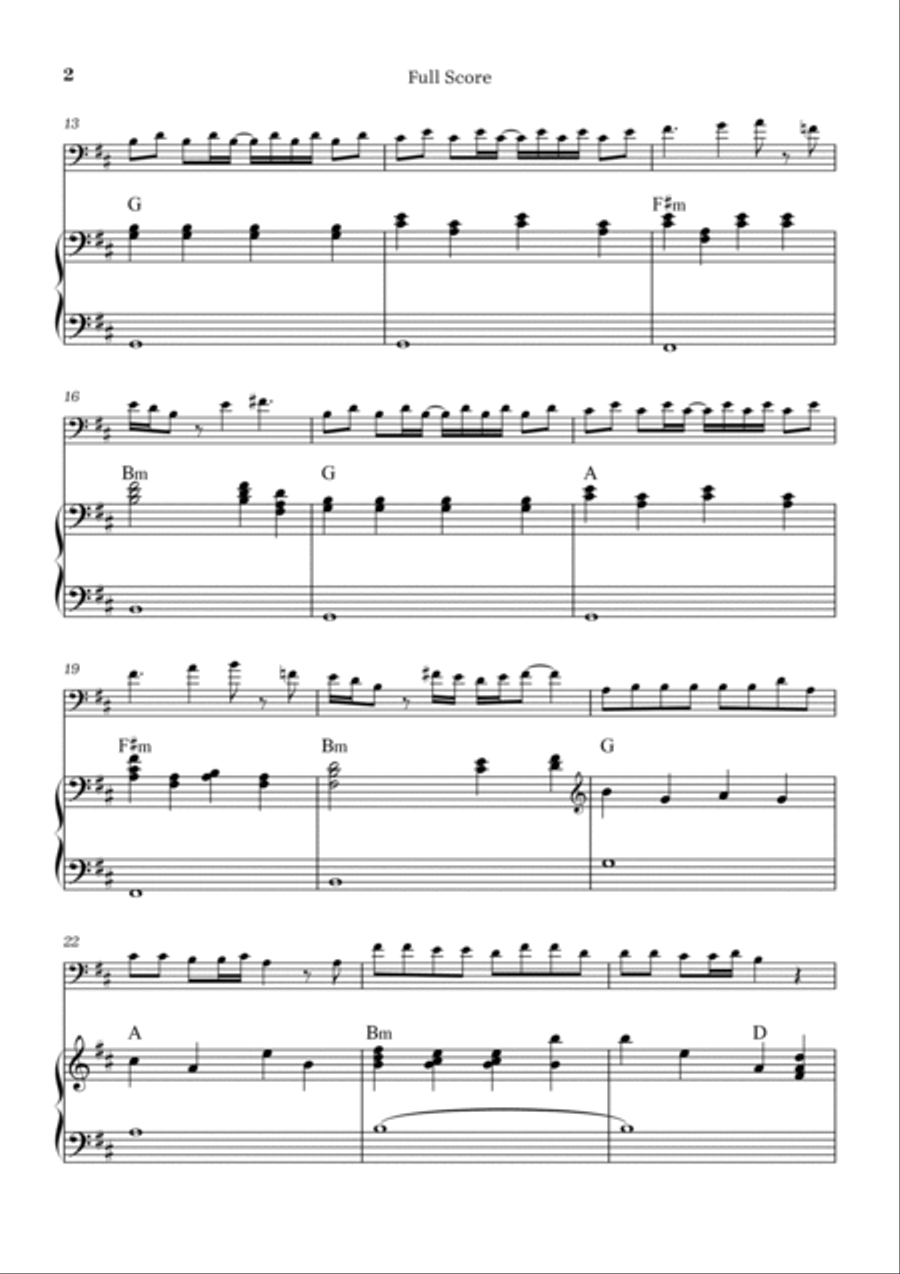 Peaches Piano scores gallery preview page 2
